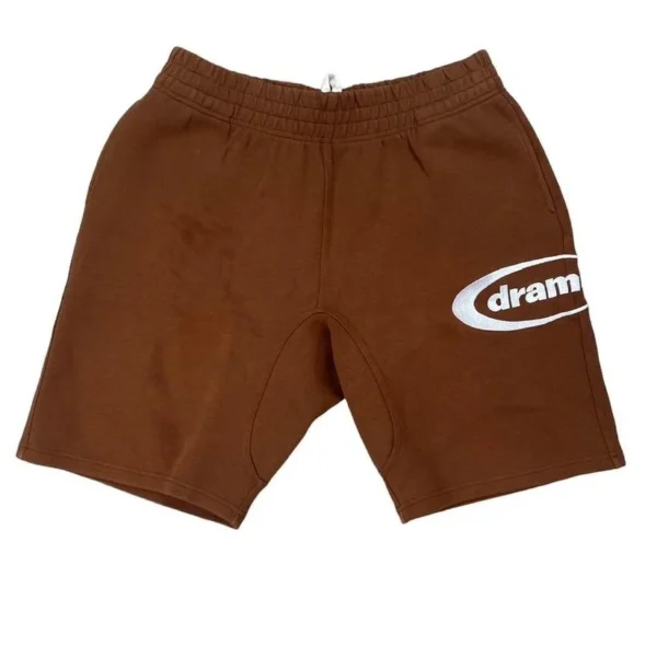 Drama Call Brown/White Oval Shorts