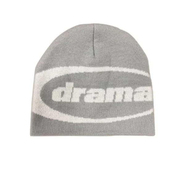 Drama Call Grey Oval Skully Beanie