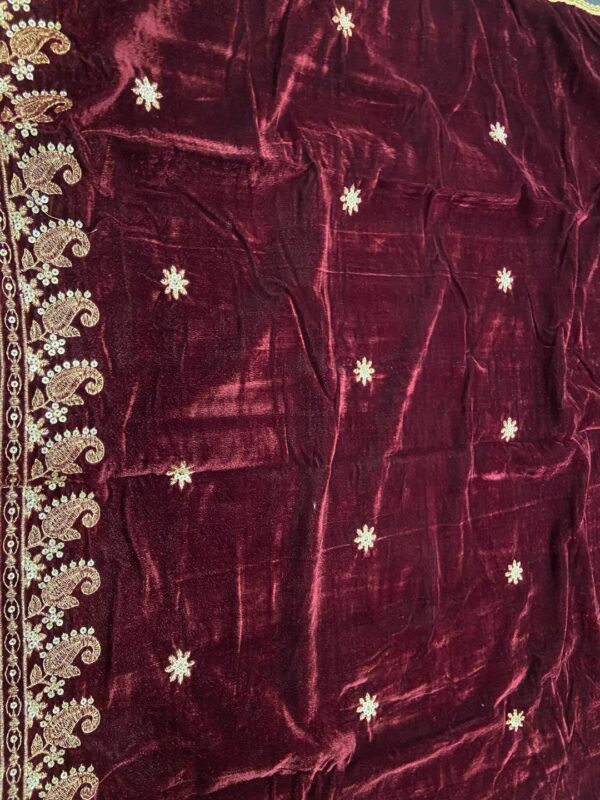 Women's Velvet Embroidered Shawl