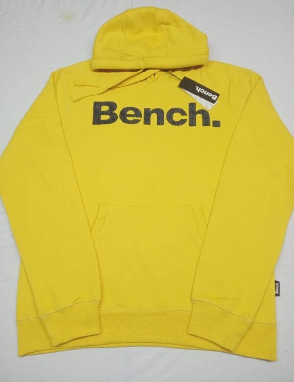 Men's Yellow Fleece Printed Hoodie