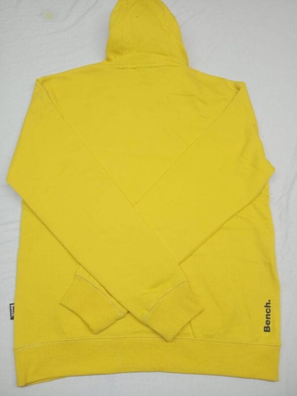 Men's Yellow Fleece Printed Hoodie